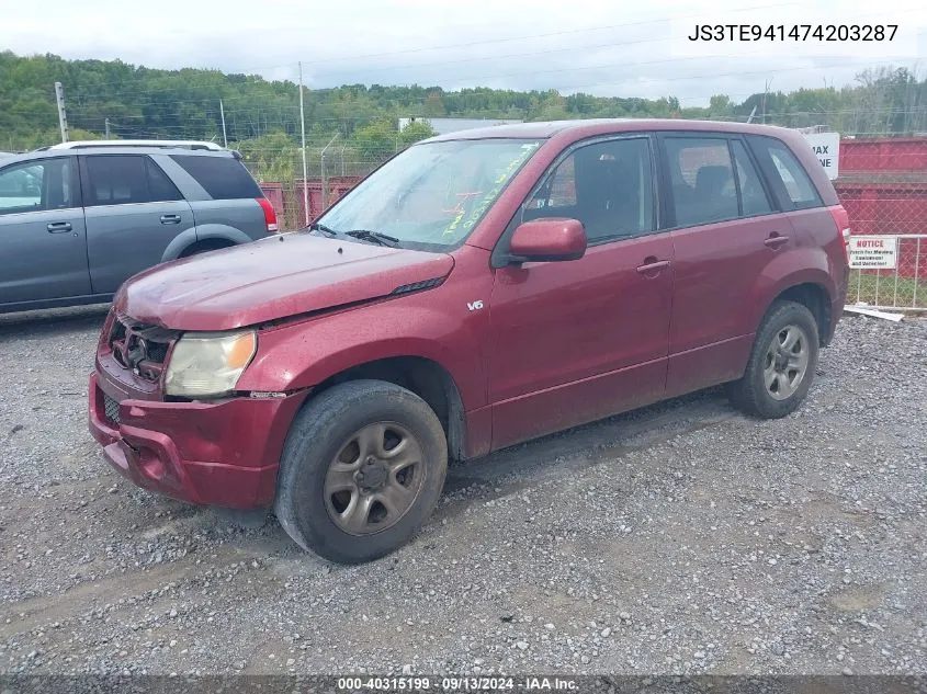 2007 Suzuki Grand Vitara VIN: JS3TE941474203287 Lot: 40315199