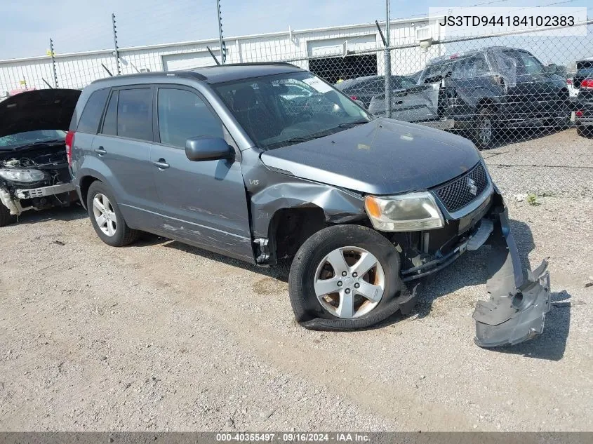 2008 Suzuki Grand Vitara Xsport VIN: JS3TD944184102383 Lot: 40355497