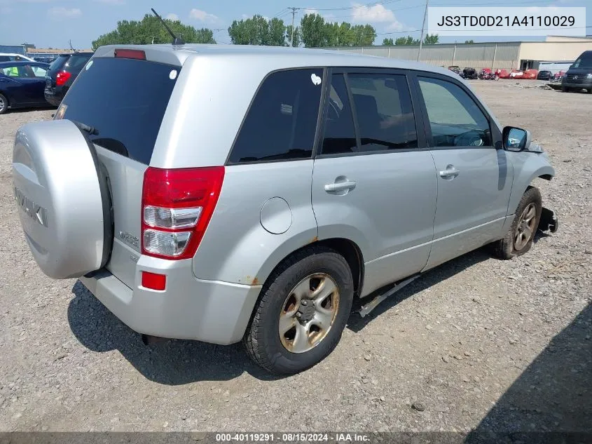 JS3TD0D21A4110029 2010 Suzuki Grand Vitara Premium