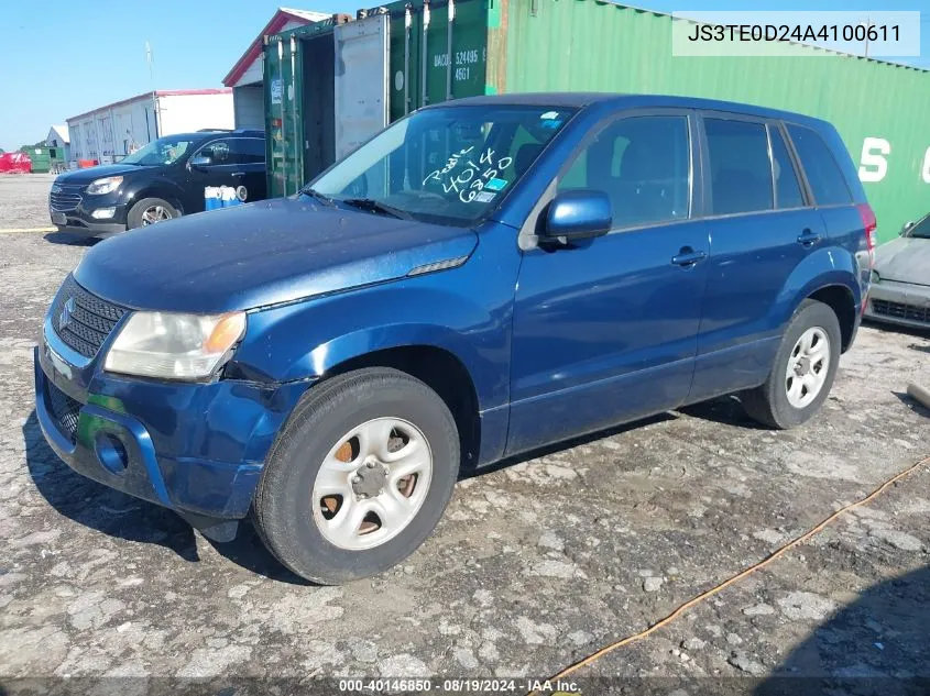 2010 Suzuki Grand Vitara Premium VIN: JS3TE0D24A4100611 Lot: 40146850