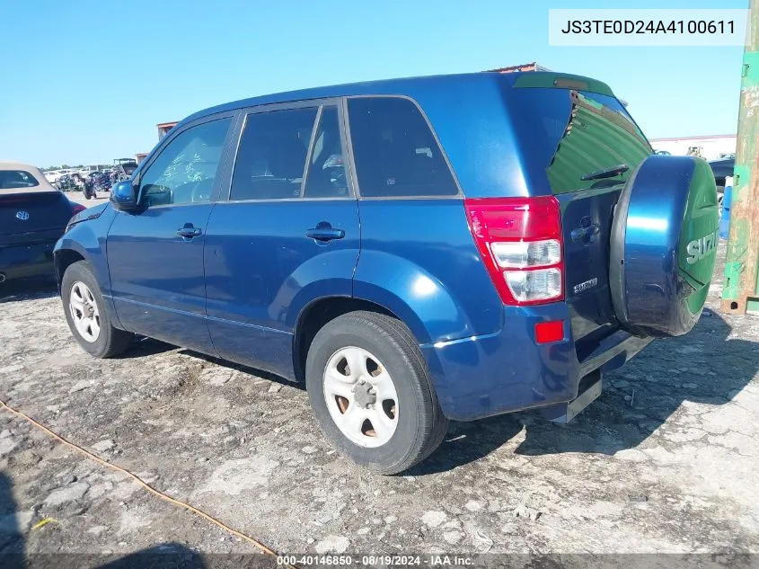 JS3TE0D24A4100611 2010 Suzuki Grand Vitara Premium