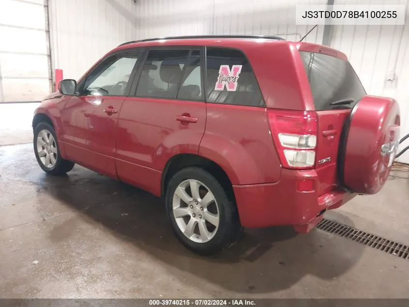 2011 Suzuki Grand Vitara Limited VIN: JS3TD0D78B4100255 Lot: 39740215