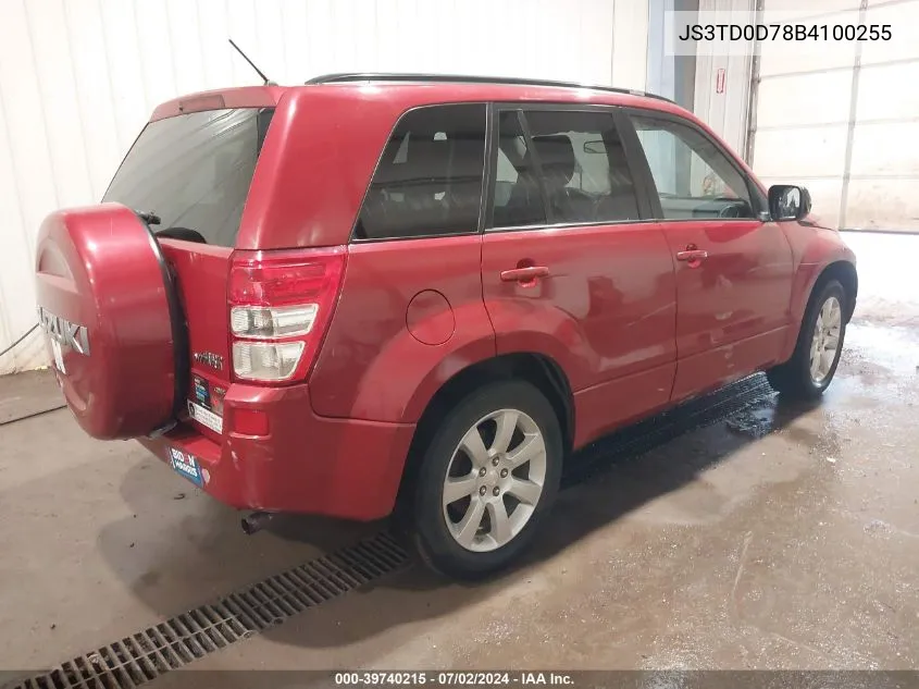 2011 Suzuki Grand Vitara Limited VIN: JS3TD0D78B4100255 Lot: 39740215