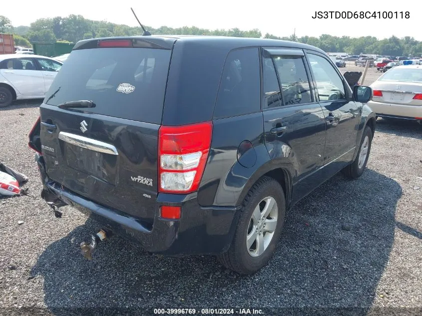 2012 Suzuki Grand Vitara Premium VIN: JS3TD0D68C4100118 Lot: 39996769