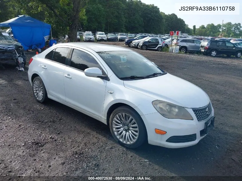 2011 Suzuki Kizashi Se VIN: JS2RF9A33B6110758 Lot: 40072530