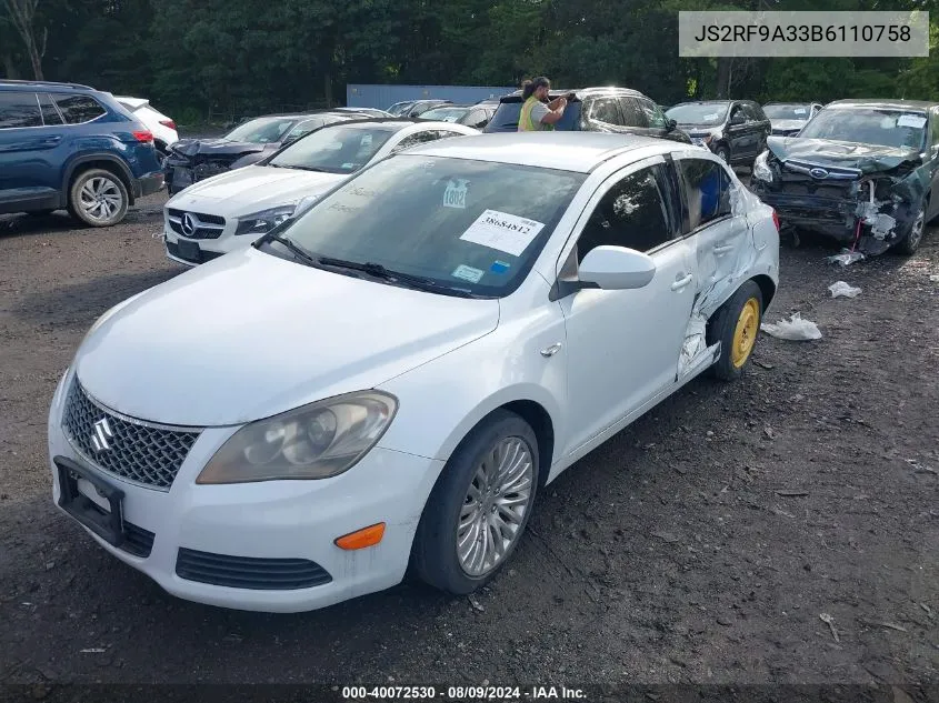 2011 Suzuki Kizashi Se VIN: JS2RF9A33B6110758 Lot: 40072530