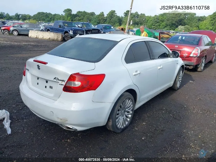 JS2RF9A33B6110758 2011 Suzuki Kizashi Se