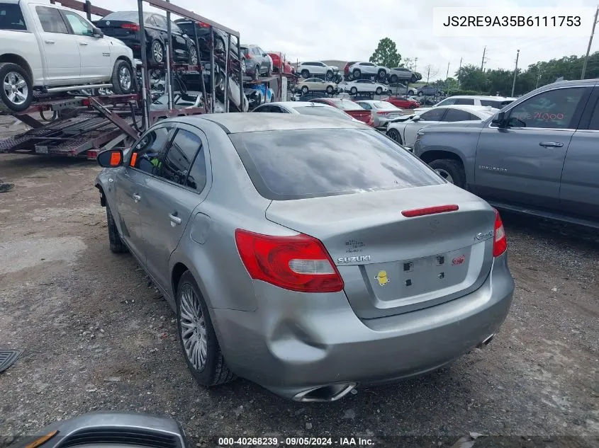 2011 Suzuki Kizashi Se VIN: JS2RE9A35B6111753 Lot: 40268239