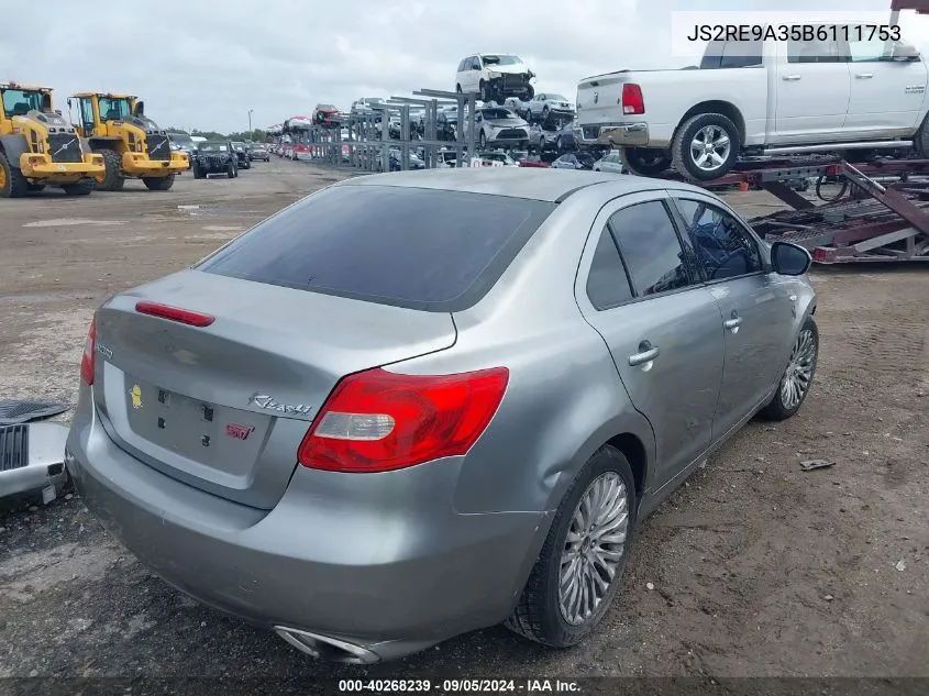 2011 Suzuki Kizashi Se VIN: JS2RE9A35B6111753 Lot: 40268239