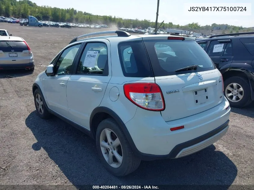 2007 Suzuki Sx4 Sport VIN: JS2YB417X75100724 Lot: 40204481