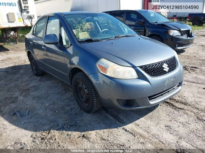 2008 Suzuki Sx4 VIN: JS2YC412985104590 Lot: 12065943