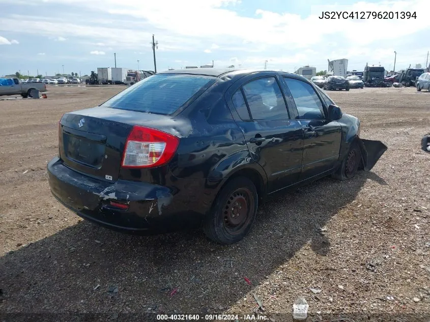 2009 Suzuki Sx4 Le/Le Popular VIN: JS2YC412796201394 Lot: 40321640