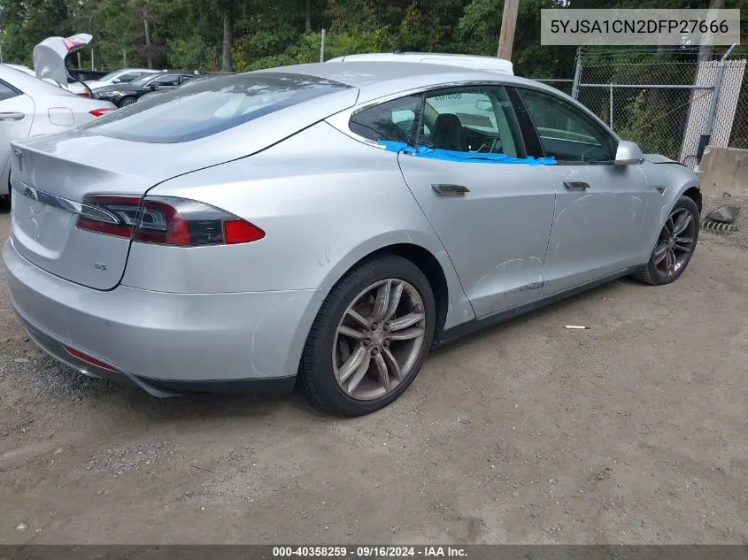 2013 Tesla Model S VIN: 5YJSA1CN2DFP27666 Lot: 40358259