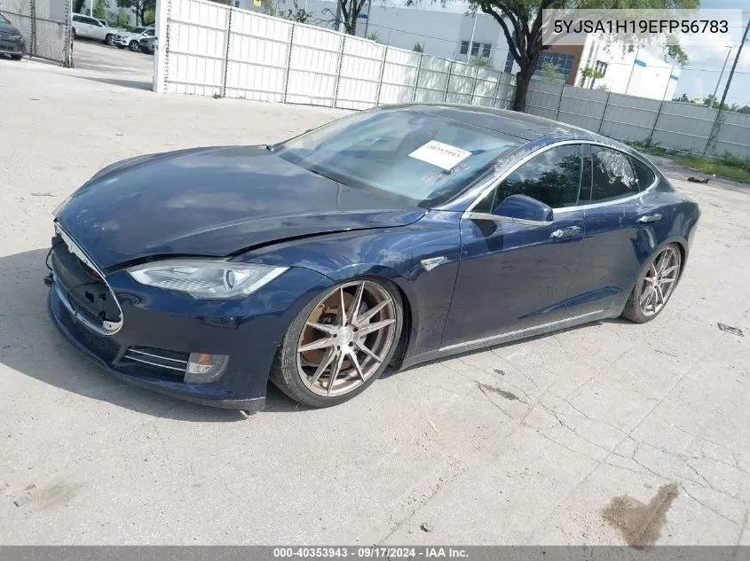 5YJSA1H19EFP56783 2014 Tesla Model S P85