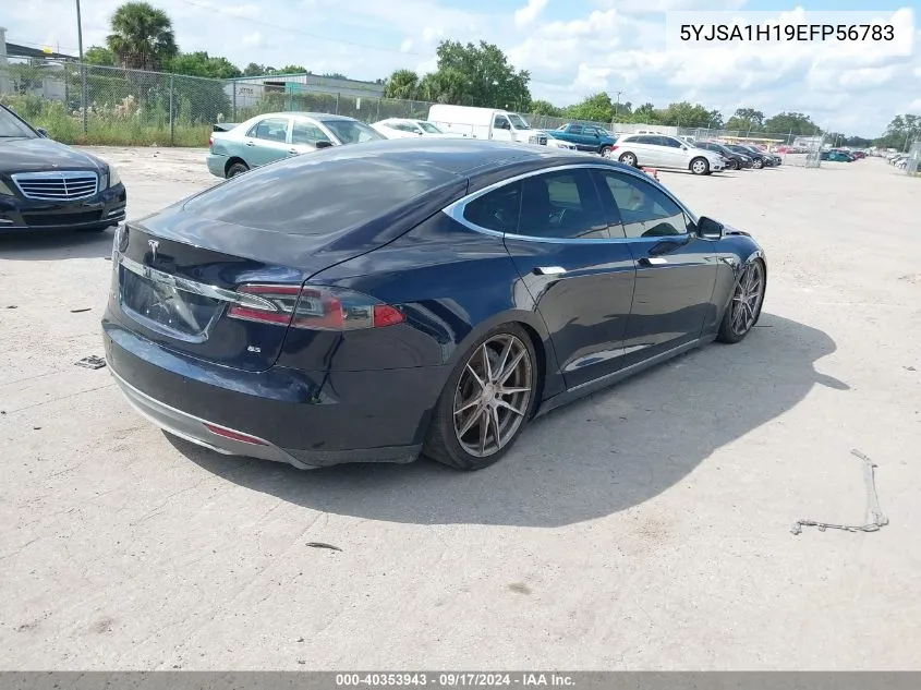 5YJSA1H19EFP56783 2014 Tesla Model S P85