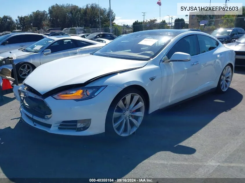 5YJSA1H2XEFP62603 2014 Tesla Model S