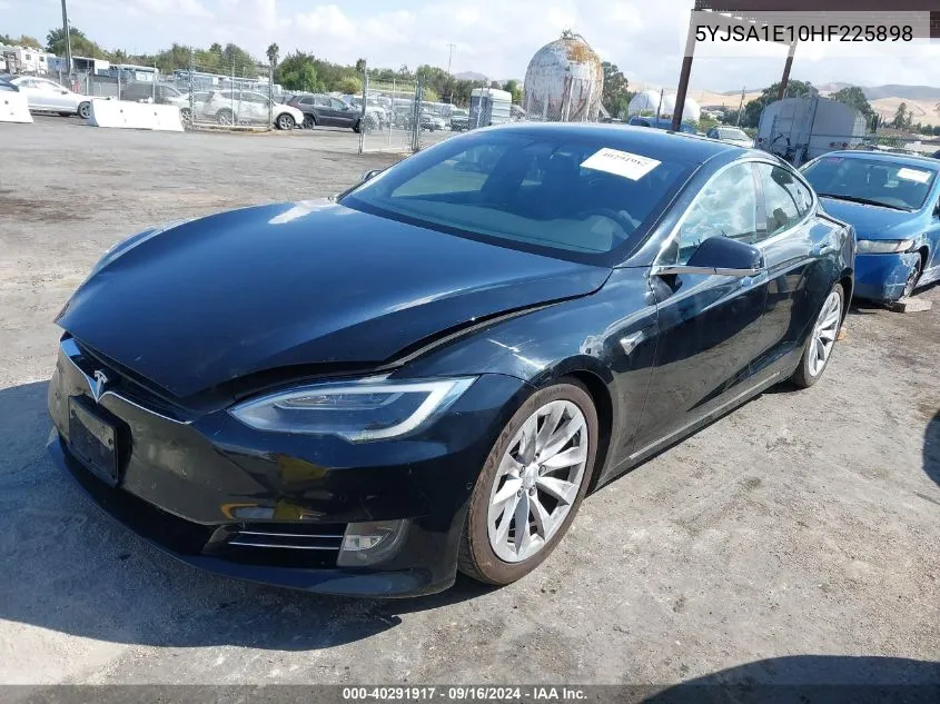 2017 Tesla Model S 60/75 VIN: 5YJSA1E10HF225898 Lot: 40291917