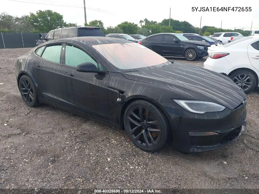 5YJSA1E64NF472655 2022 Tesla Model S