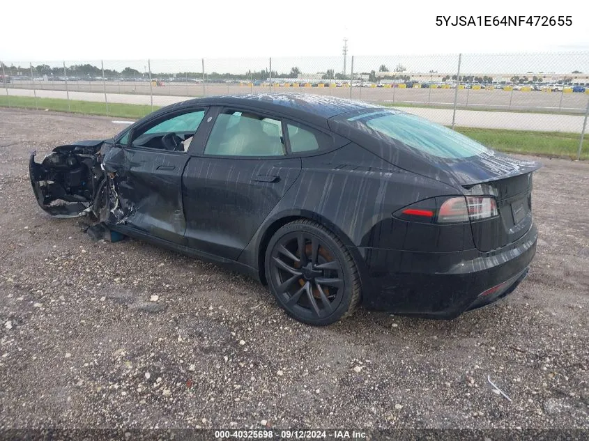 5YJSA1E64NF472655 2022 Tesla Model S