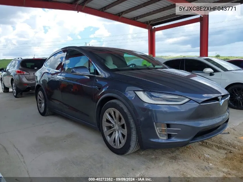 5YJXCBE2XHF043771 2017 Tesla Model X 100D/75D/90D