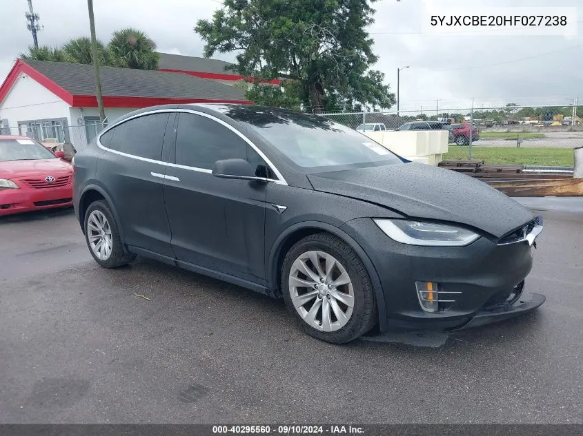 5YJXCBE20HF027238 2017 Tesla Model X 100D/75D/90D