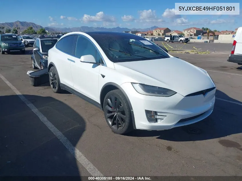 5YJXCBE49HF051801 2017 Tesla Model X