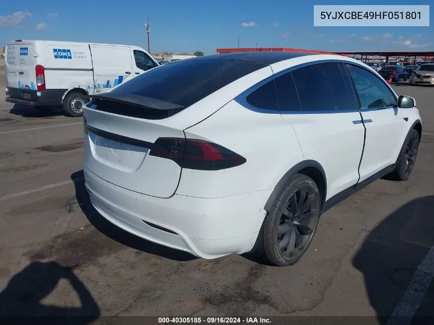 5YJXCBE49HF051801 2017 Tesla Model X