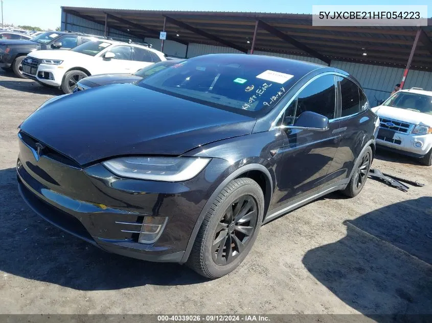 2017 Tesla Model X 100D/75D/90D VIN: 5YJXCBE21HF054223 Lot: 40339026