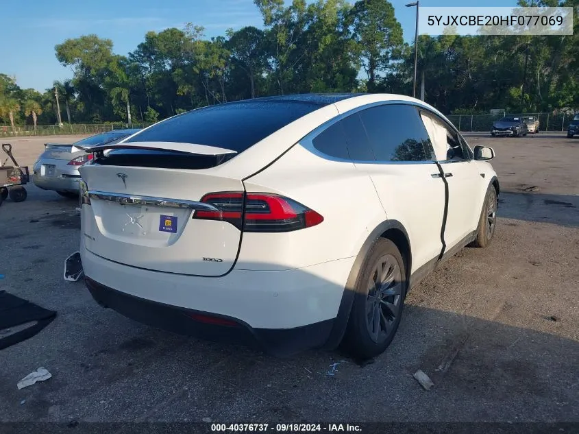 5YJXCBE20HF077069 2017 Tesla Model X