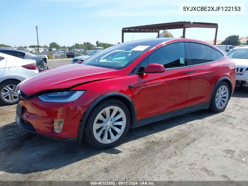 5YJXCBE2XJF122153 2018 Tesla Model X 100D/75D/P100D