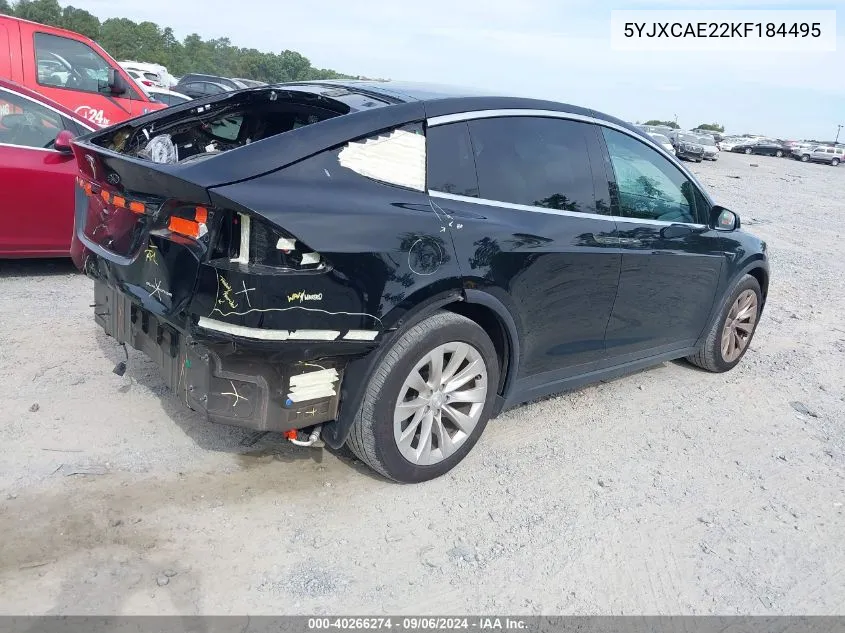 5YJXCAE22KF184495 2019 Tesla Model X 100D/75D/Long Range