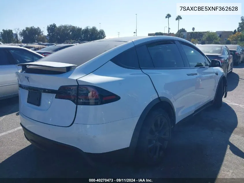 7SAXCBE5XNF362628 2022 Tesla Model X