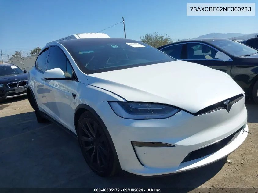 7SAXCBE62NF360283 2022 Tesla Model X