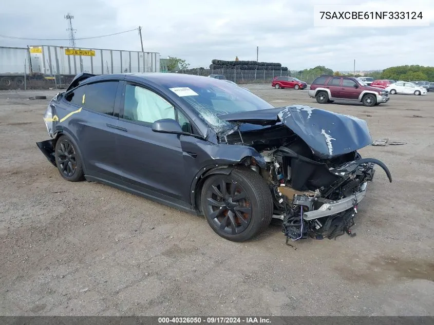 7SAXCBE61NF333124 2022 Tesla Model X