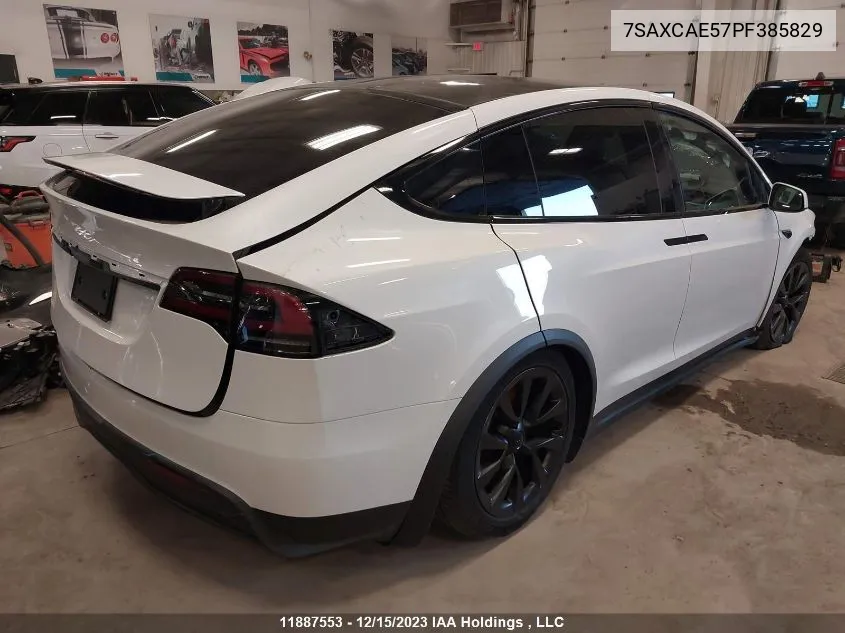 2023 Tesla Model X VIN: 7SAXCAE57PF385829 Lot: 11887553