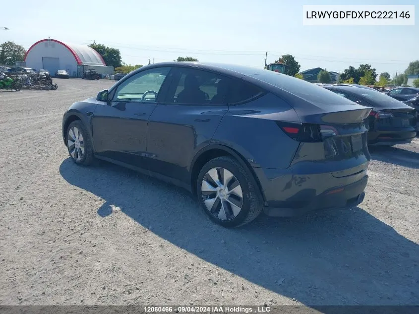 LRWYGDFDXPC222146 2023 Tesla Model Y