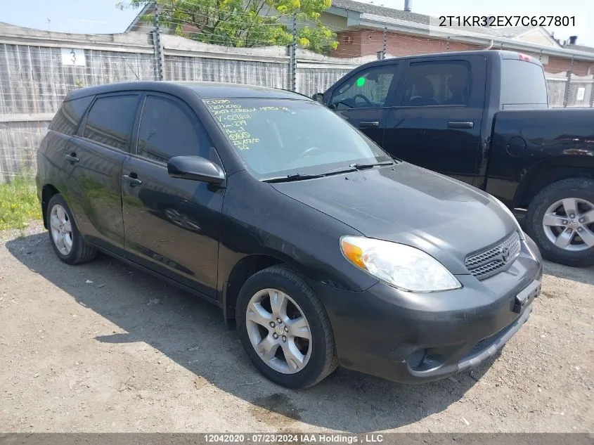 2007 Toyota Corolla Matrix Xr VIN: 2T1KR32EX7C627801 Lot: 12042020