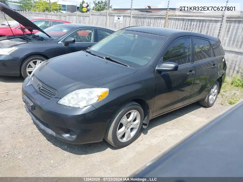 2007 Toyota Corolla Matrix Xr VIN: 2T1KR32EX7C627801 Lot: 12042020