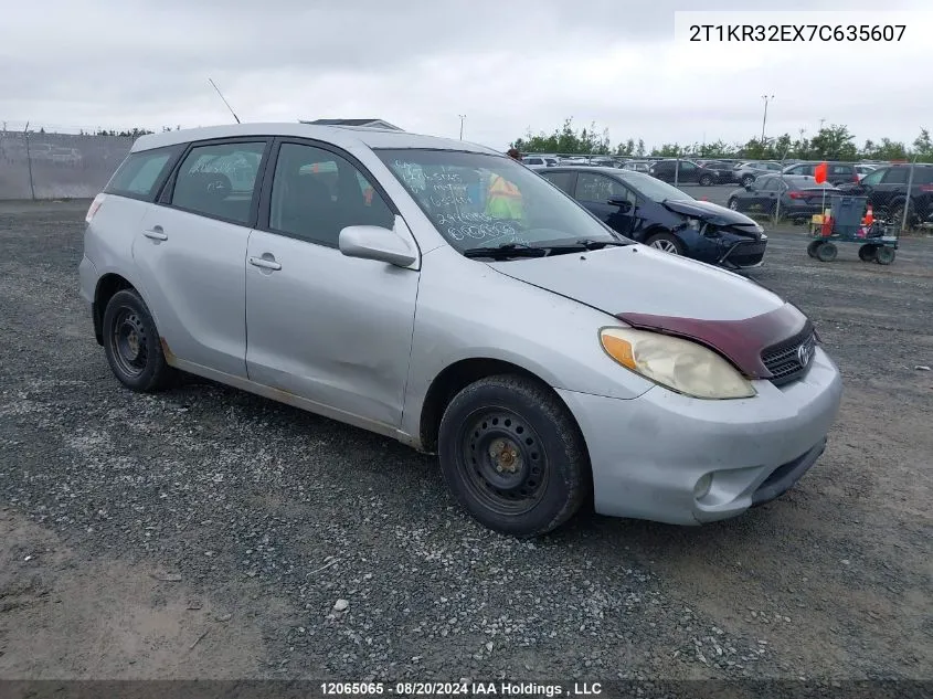 2007 Toyota Corolla Matrix Xr VIN: 2T1KR32EX7C635607 Lot: 12065065