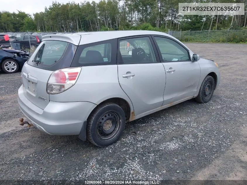 2007 Toyota Corolla Matrix Xr VIN: 2T1KR32EX7C635607 Lot: 12065065