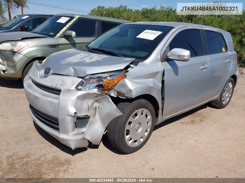 2010 Scion Xd VIN: JTKKU4B45A1002321 Lot: 40234562