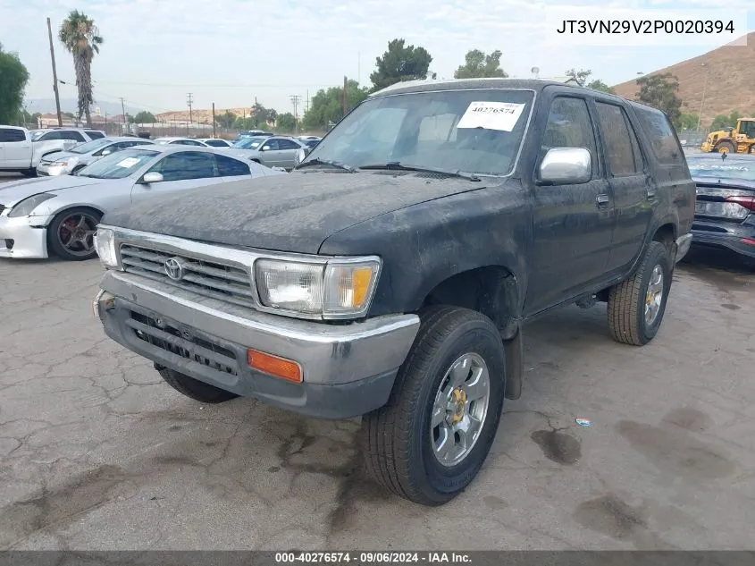 1993 Toyota 4Runner Vn29 Sr5 VIN: JT3VN29V2P0020394 Lot: 40276574