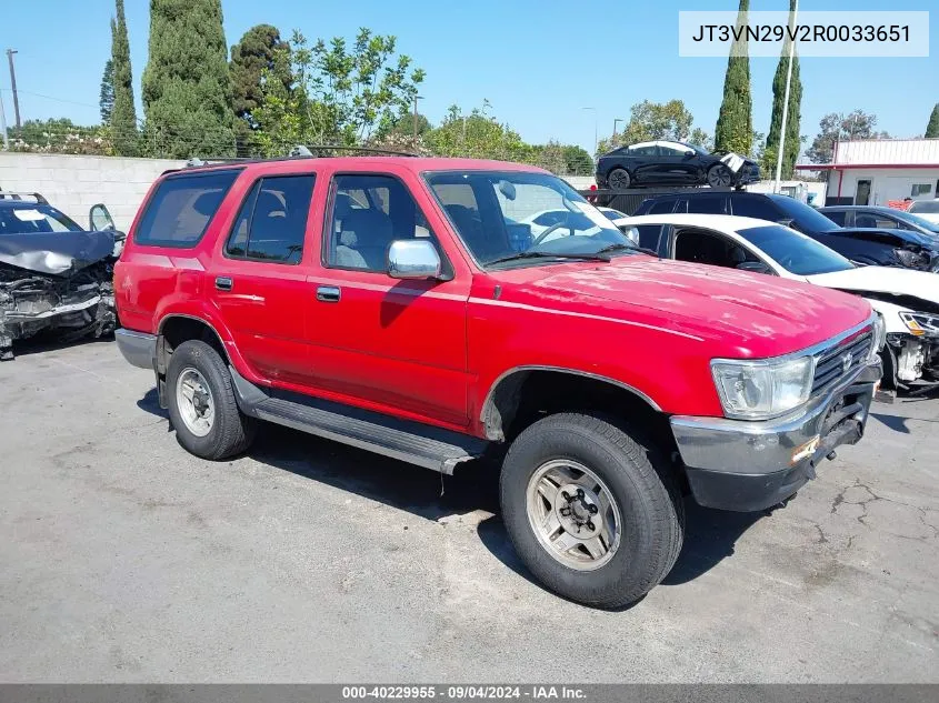 1994 Toyota 4Runner Vn29 Sr5 VIN: JT3VN29V2R0033651 Lot: 40229955