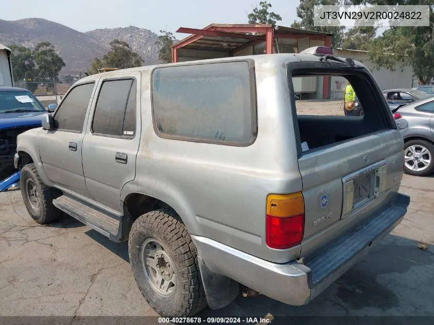 1994 Toyota 4Runner Vn29 Sr5 VIN: JT3VN29V2R0024822 Lot: 40278678