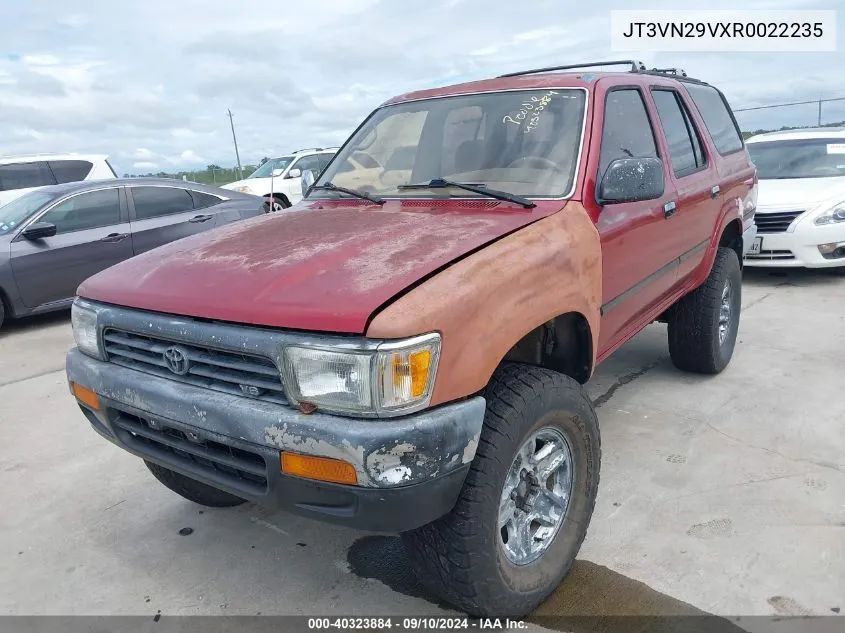 1994 Toyota 4Runner Vn29 Sr5 VIN: JT3VN29VXR0022235 Lot: 40323884