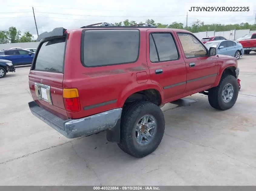 1994 Toyota 4Runner Vn29 Sr5 VIN: JT3VN29VXR0022235 Lot: 40323884