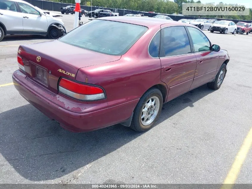 1997 Toyota Avalon Xls VIN: 4T1BF12B0VU160029 Lot: 40243965