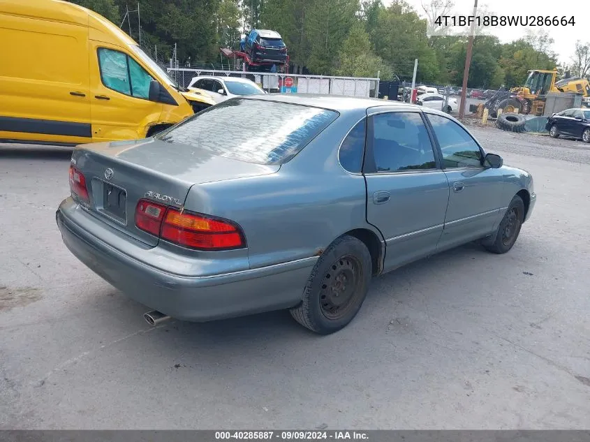 1998 Toyota Avalon Xl VIN: 4T1BF18B8WU286664 Lot: 40285887