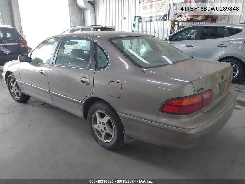 1998 Toyota Avalon Xl/Xls VIN: 4T1BF18B0WU289848 Lot: 40336025