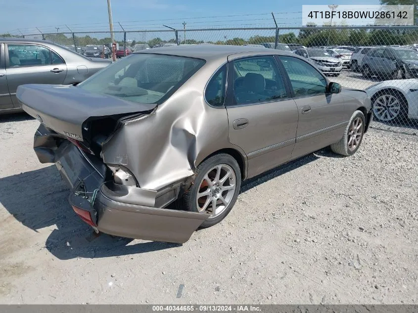 1998 Toyota Avalon Xl VIN: 4T1BF18B0WU286142 Lot: 40344655